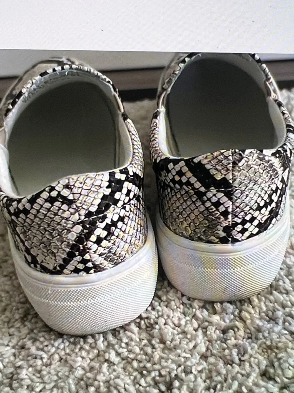 Snakeskin Slip on Espadrilles